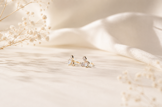 The Clover Trio: 18K Gold Plated Luxury Studs