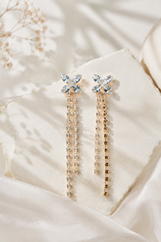 Celestial Bloom Drop Earrings