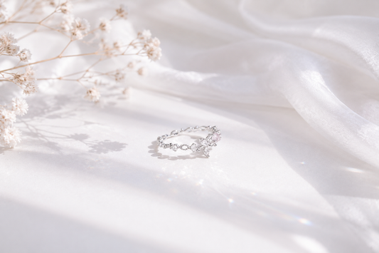 The "Blossom of Serenity" Floral 925 Silver Ring