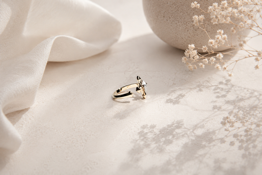 The "Celestial Bloom" Star-Flower Open Ring
