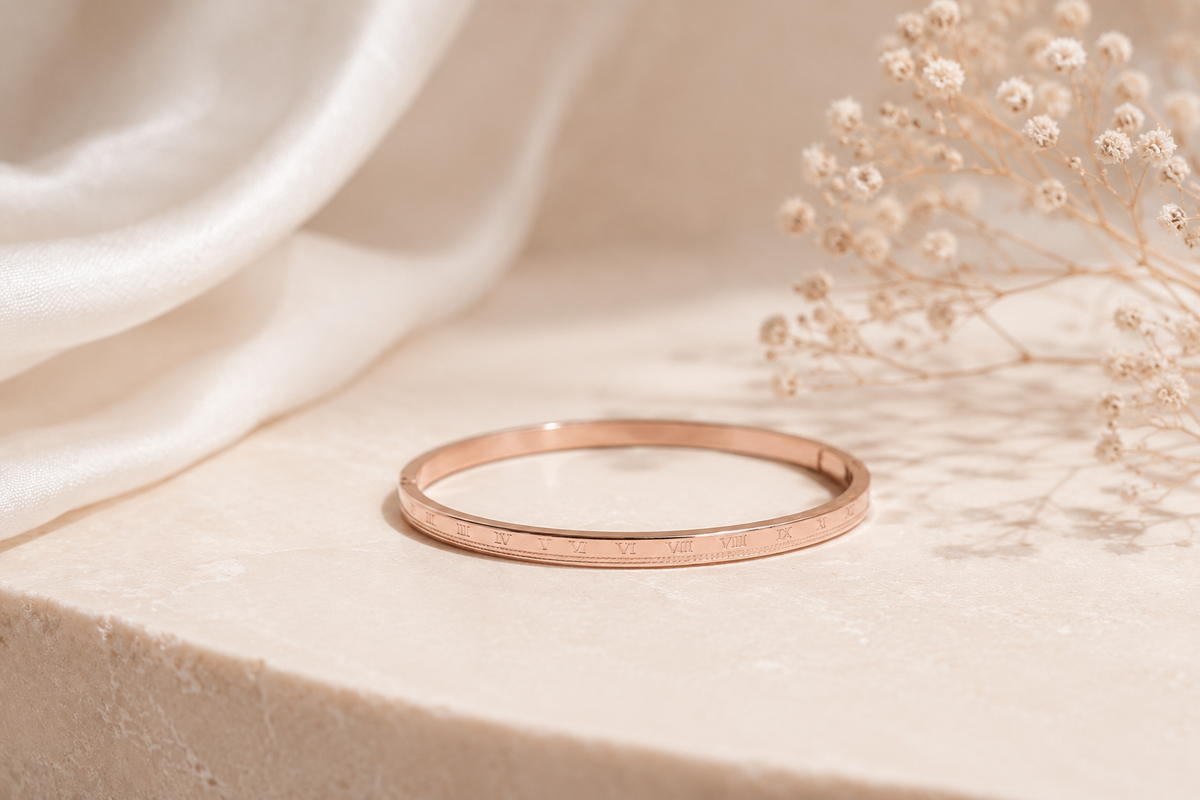 Bracciale Eterna Numeri Romani | Placcato Oro Rosa