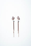 Monarch Wing Fringe Drop Earrings
