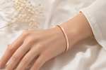 Infinity Grace Rose Gold Plated Bangle