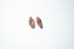 Rose Gold Pavé Sculptural Chunky Hoops
