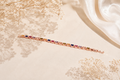 Prism of Joy: Rose Gold-Plated Multi-Color Baguette Tennis Bracelet