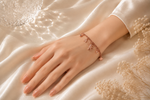 Whimsical Wonders: Rose Gold-Plated Celestial Charm Bracelet