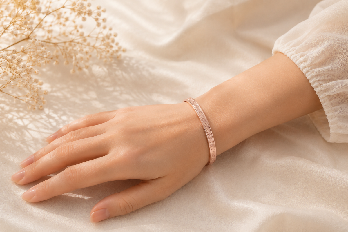 Rose Eternelle Rose Gold Plated Bangle