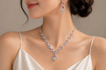 The Crimson Majesty Ensemble: Handcrafted 925 Sterling Silver Set