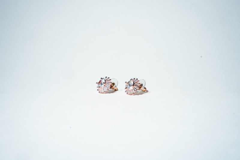 Solstice Baguette Cluster Studs