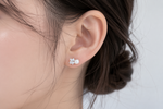 The Floret Bloom Pearl Studs - 925 Sterling Silver