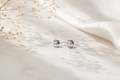 The Crown Solitaire Studs – 925 Sterling Silver