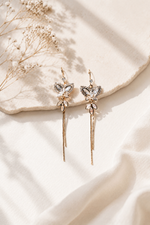 Luminous Monarch Dangle Earrings – 18k Gold Plated