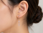 Willow Leaf Branch Drop Earrings