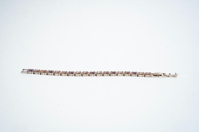 The Aurora Baguette Tennis Bracelet – 925 Sterling Silver