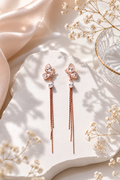 Monarch Wing Fringe Drop Earrings