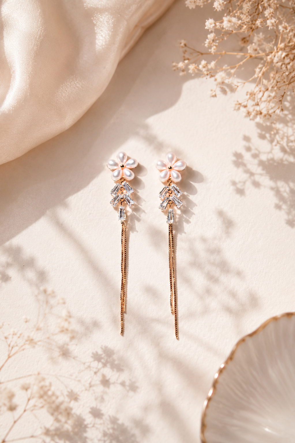 Marquise Ivy Crystal Drop Earrings – 18K Gold Plated