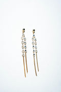 Radiance Double-Strand Dangle Earrings – 18k Gold Plated