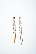 Radiance Double-Strand Dangle Earrings – 18k Gold Plated