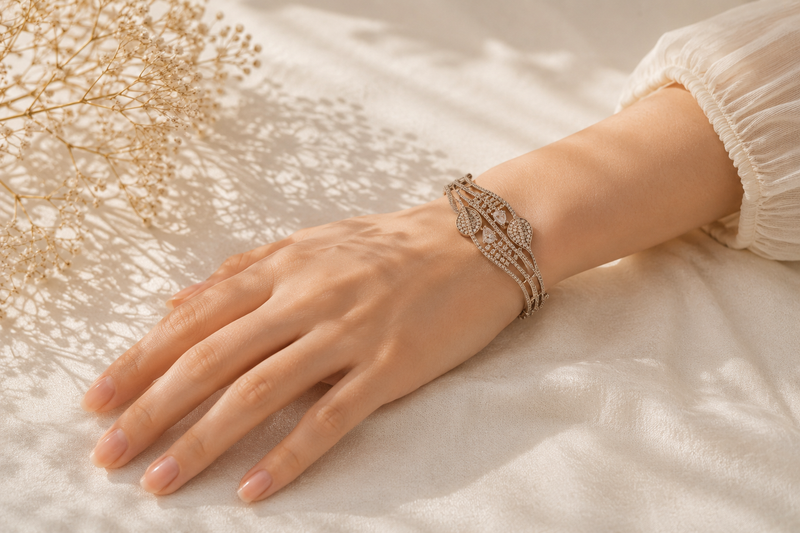 The Infinite Horizon Luxe Bangle – 18K Gold Plated