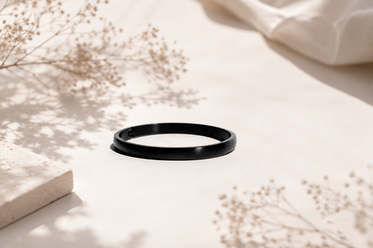 The Onyx Signature Bangle | Matte Black