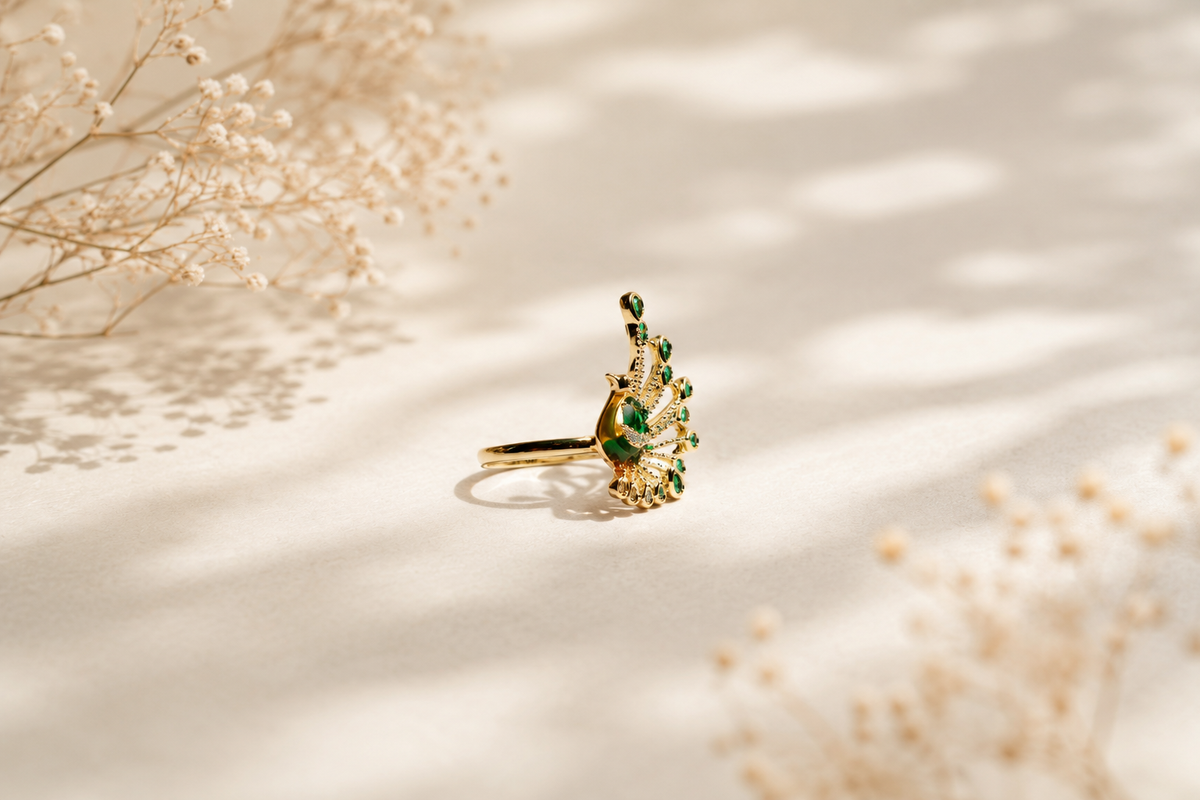 The Regal Peacock Heirloom Ring