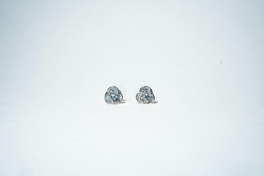 The Linked Heart Silhouette Studs – 925 Sterling Silver