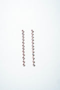 Linear Infinity Crystal Drop Earrings