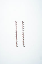 Linear Infinity Crystal Drop Earrings
