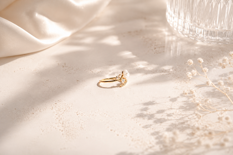 The "Petal & Path" Floral Bypass Ring