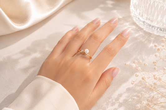 The "Petal & Path" Floral Bypass Ring