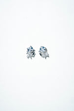 The Midnight Blossom Threader Earrings – 925 Sterling Silver