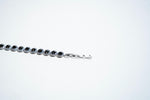 The Midnight Halo: 925 Sterling Silver Stone-Set Bracelet