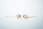 Primrose Pearl Wreath Drop Earrings – 18K Gold Plated