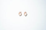Primrose Pearl Wreath Drop Earrings – 18K Gold Plated
