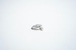 The "Ethereal Intertwine" Pearl & Pavé Crossover Ring