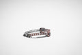 The Eclipse Duo-Tone Bangle – 18K Rose Gold & Obsidian Noir