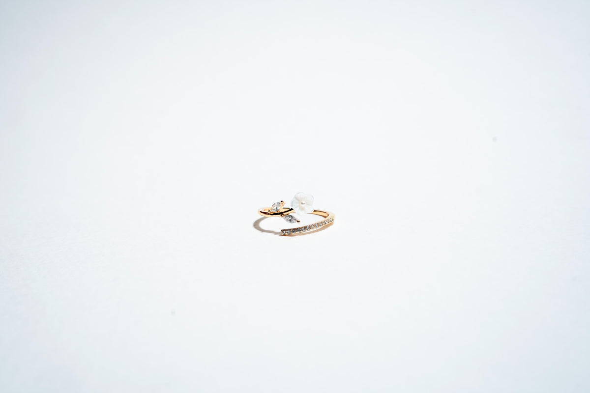 The "Petal & Path" Floral Bypass Ring