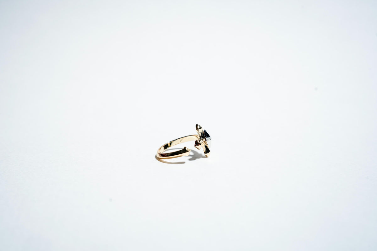 The "Celestial Bloom" Star-Flower Open Ring