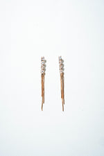 Zenith Cascade Dangle Earrings – 18k Gold Plated