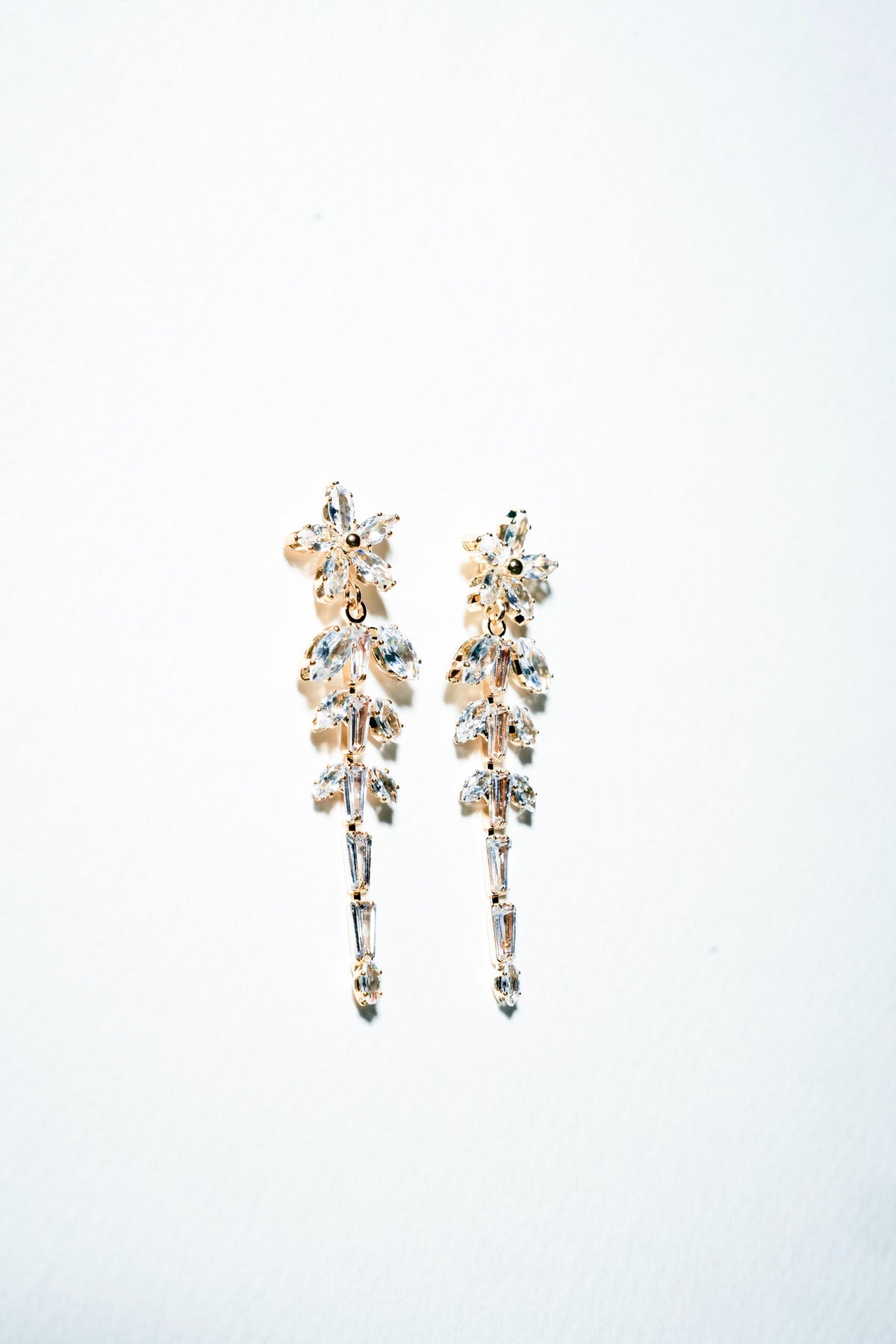Marquise Ivy Crystal Drop Earrings – 18K Gold Plated