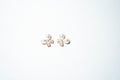 Petal Bloom Pearl & Crystal Drop Earrings – 18K Gold Plated