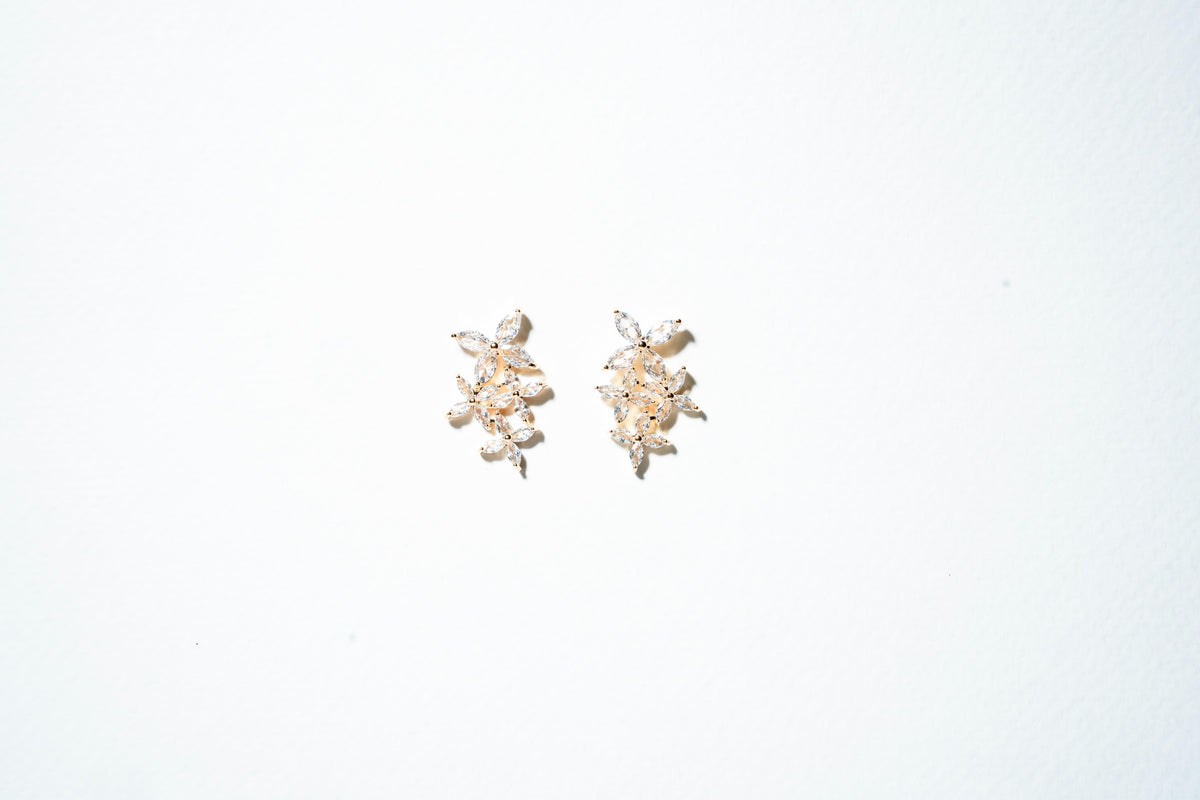 Starflower Cluster Statement Drops – 18K Gold Plated