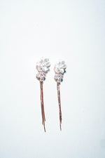 The Primrose Bloom Rose Gold Chain Earrings